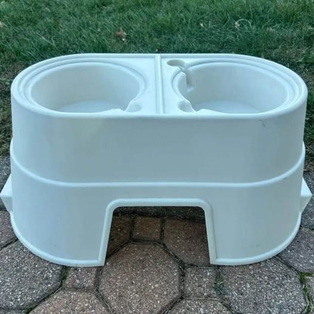 Elevated Double Pet Feeder Stand (27" Wide)